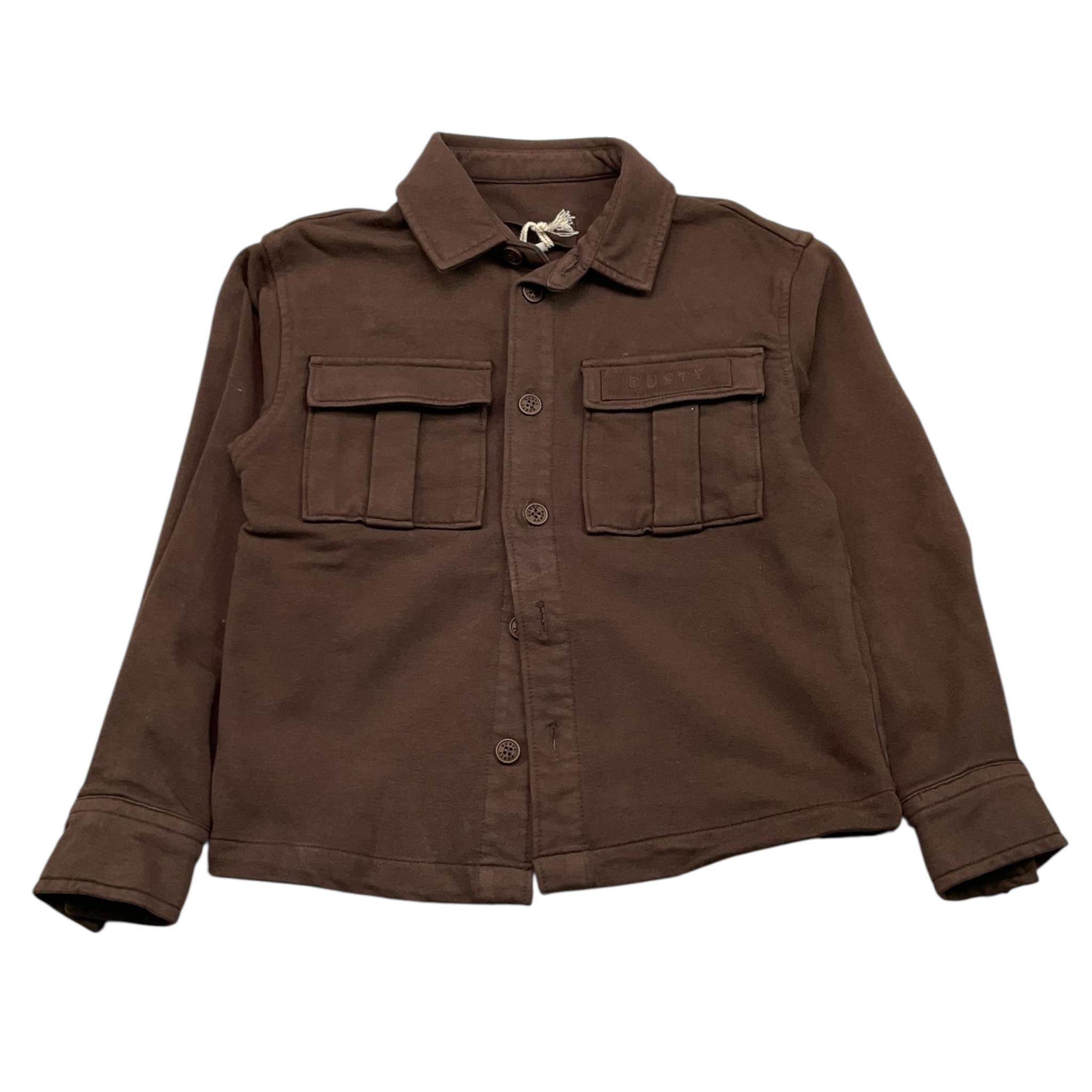 DUSTY COLOR camicia manica lunga tinta unita Marrone per Neonato DUXF4037OSN MARRONE DUSTY COLOR 