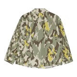 Aspesi Camicia Tinta Unita Con Fantasia Militare Verde Per Bambino