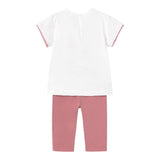 Mayoral Completo 2 Pezzi T-Shirt-Leggins per Neonata 173669 BIANCO MAYORAL 