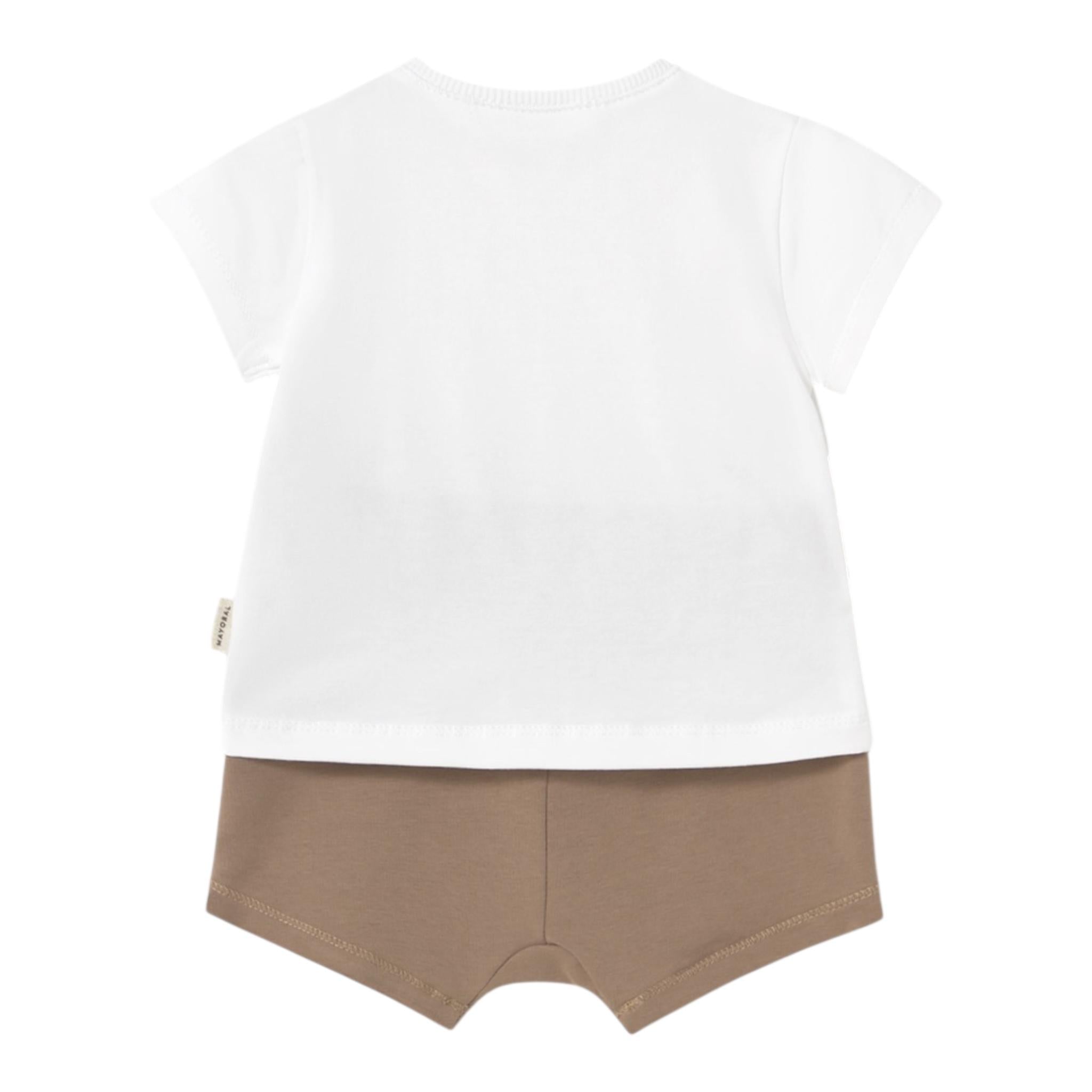 Mayoral Completo 2 Pezzi T-Shirt-Bermuda per Neonato 1206 BIANCO MAYORAL 