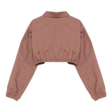 Pinko Camicia Manica Lunga Tinta Unita con Log per Bambina KFCA004 TERRA PINKO 