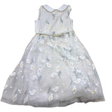 Monnalisa Abito Cerimonia Tinta Unita con Brillantini E Ricami per Bambina 711916 PANNA MONNALISA 