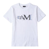 Sarabanda T-Shirt Girocollo Tinta Unita con Stampa per Bambino 0B735 BIANCO SARABANDA 