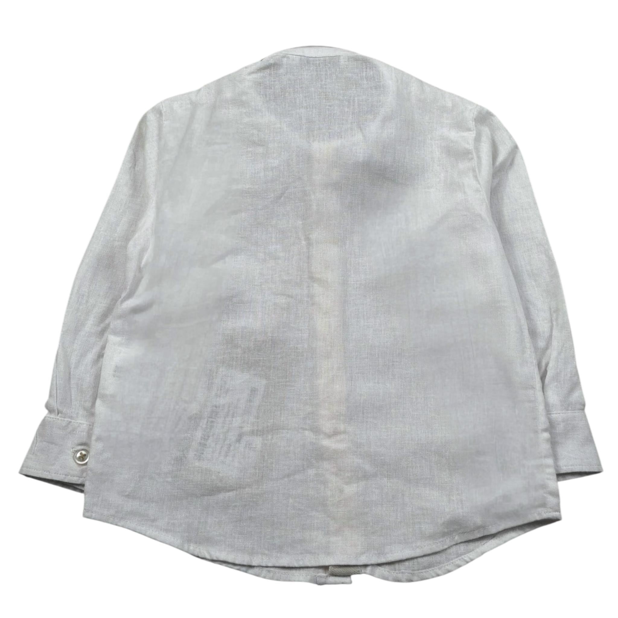 Manuel Ritz Camicia Manica Lunga Tinta Unita per Neonato MR3088 BIANCO MANUEL RITZ 
