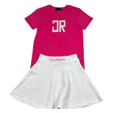 John Richmond Completo 2 Pezzi T-Shirt-Gonna Bicolore per Bambina RGP26005CJ FUXIA/BIANCO JOHN RICHMOND 