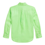 Ralph Lauren Camicia Tinta Unita con Stampa per Bambino 323967600006 VERDE RALPH LAUREN 