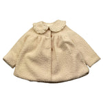 VALENTINA BEBES cappotto tinta unita con colletto Panna per Neonata MR112 PANNA VALENTINA BEBES 