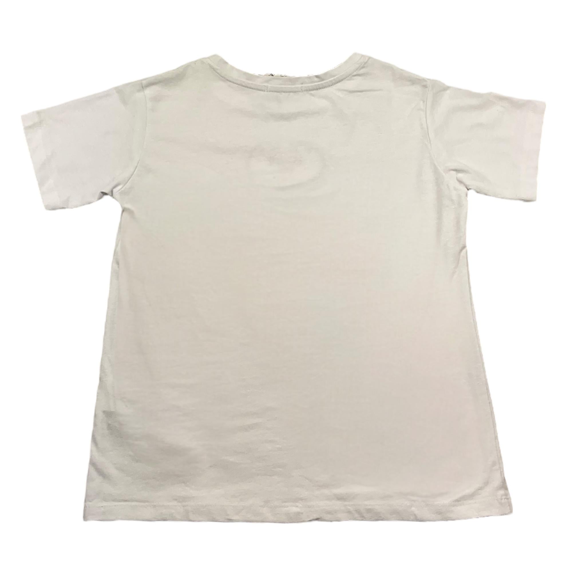 Fun & Fun T-Shirt Girocollo Tinta Unita con Logo per Bambina FNCJTS01019 BIANCO FUN & FUN 