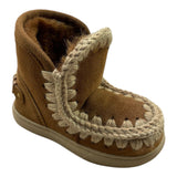 MOU stivali tinta unita con ricami in contrasto Cammello per Bambina MUFK111015A CAMMELLO MOU 