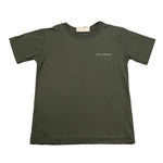 Yes London T-Shirt Girocollo Tinta Unita con Logo per Bambino JR2143 VERDE YES LONDON 