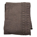 Le Coconne Coperta Tinta Unita con Ricami per Neonata LCN0421 MARRONE LE COCONNE 