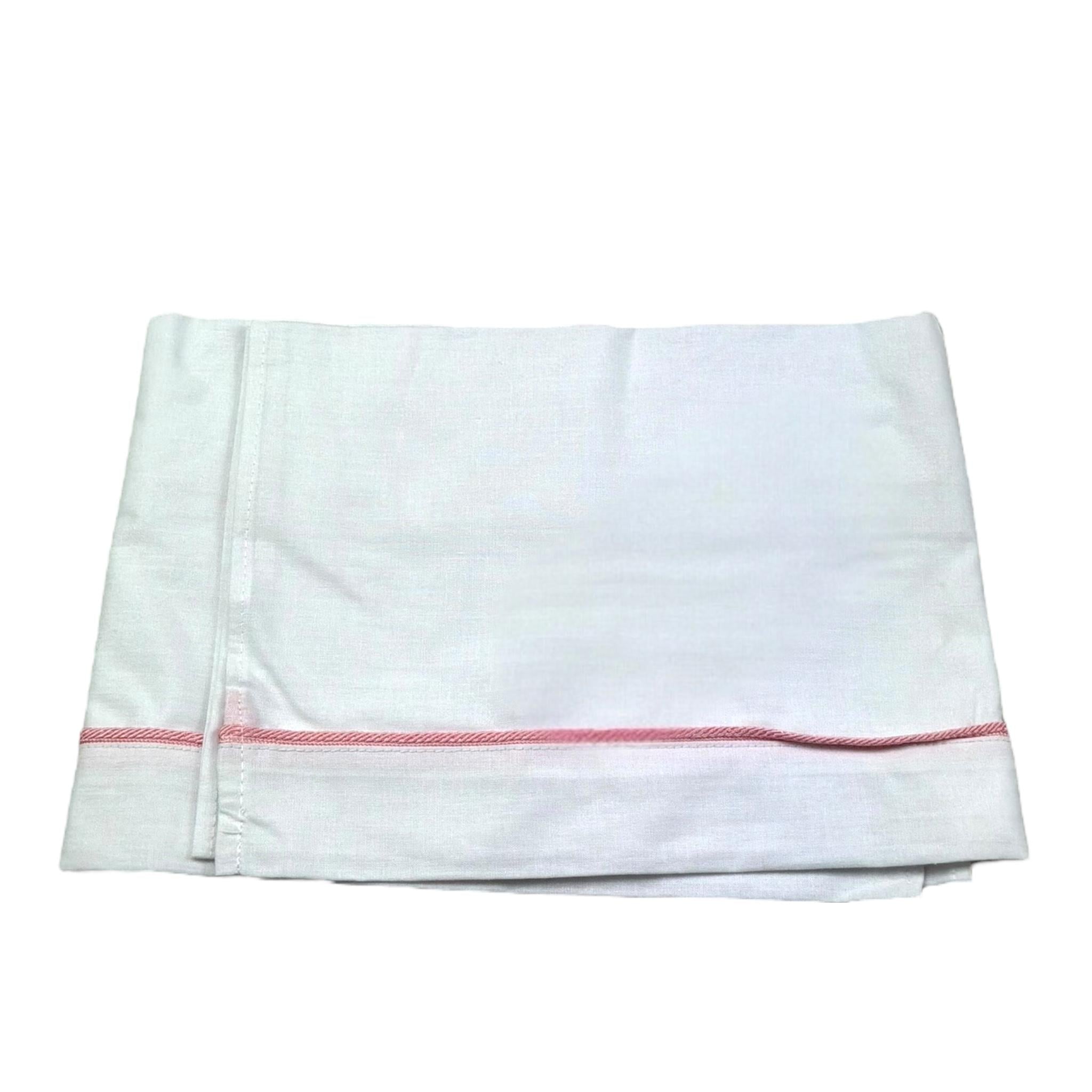 Isabel & Martinez Lenzuola Tinta Unita con Ricami per Neonata IM25N448 BIANCO ISABEL & MARTINEZ 