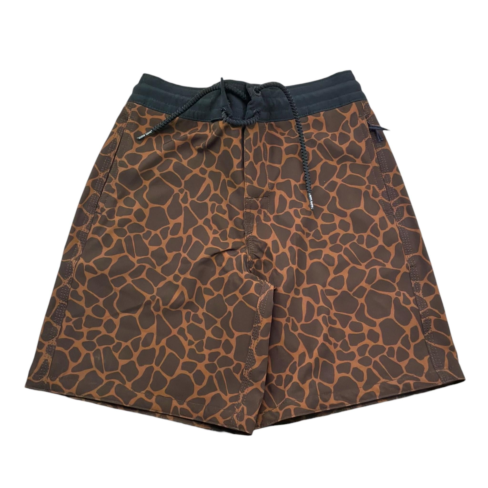 Saint Barth Costume Modello Boxer Tinta Unita con Stampa per Bambino 00900L MARRONE SAINT BARTH 