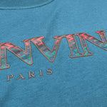 Lanvin T-Shirt Girocollo Tinta Unita con Logo per Bambino N30146 VERDE LANVIN 