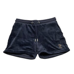 Juicy Couture Short Tinta Unita In Velluto per Bambina JBX6505 BLU JUICY COUTURE 