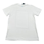 Move T-Shirt Tinta Unita Girocollo con Stampa per Bambino PRINTB BIANCO MOVE 
