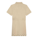 Michael Kors Abito Mezza Manica tinta unita Beige per Bambina R30020 BEIGE MICHAEL KORS 