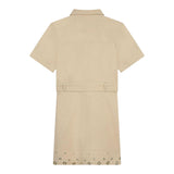 Michael Kors Abito Mezza Manica tinta unita Beige per Bambina R30020 BEIGE MICHAEL KORS 