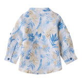 Mini Banda Camicia Manica Lunga Stampa Fantasia Bianco per Neonato 3B606XX BIANCO MINI BANDA 