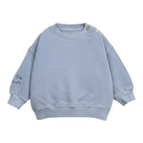 PLAY UP felpa tinta unita girocollo con stampa Azzurro per Bambino PA011AP10903 AZZURRO PLAY UP 