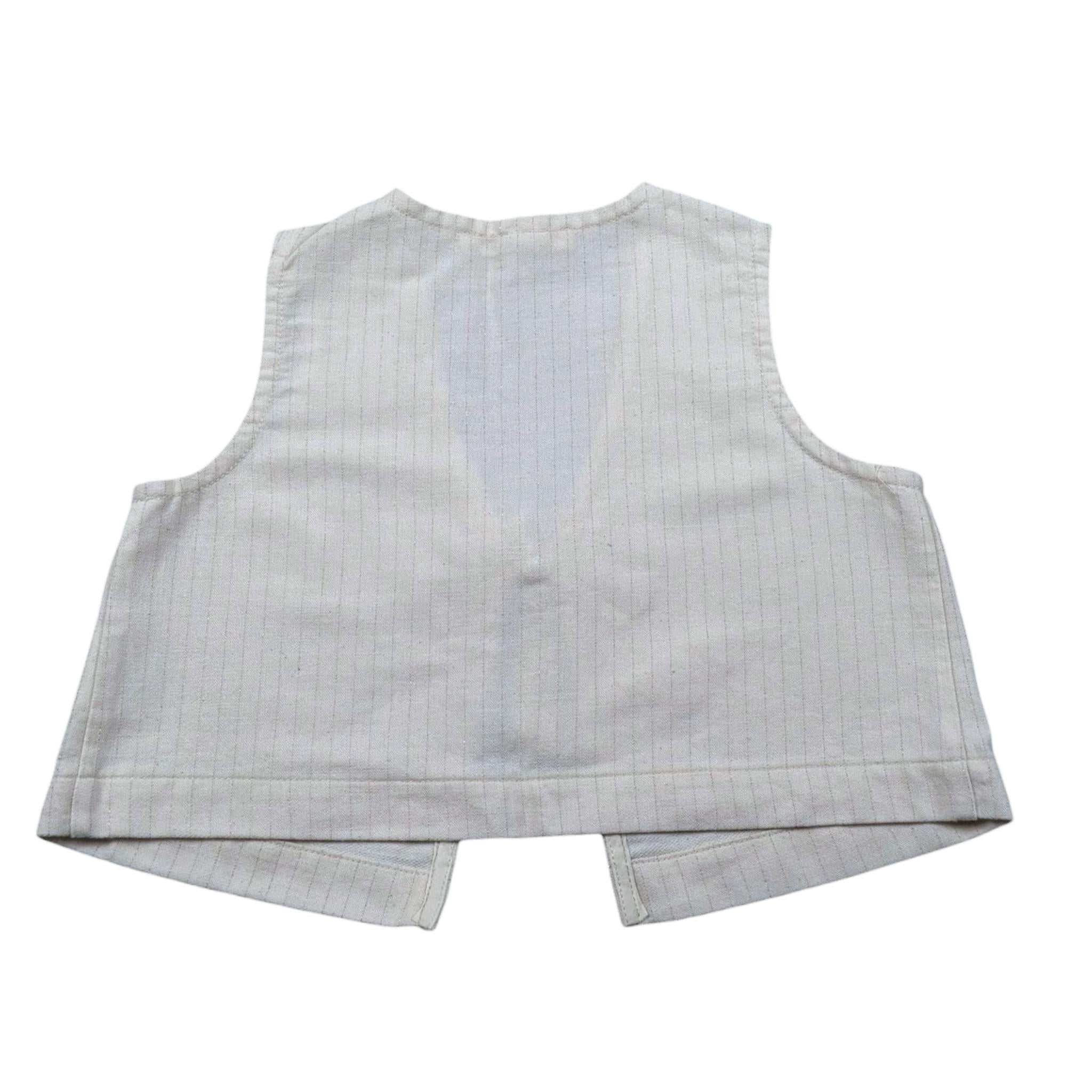 Zhoe & Tobiah Gilet Tinta Unita per Neonata LYT4FN PANNA ZHOE & TOBIAH 