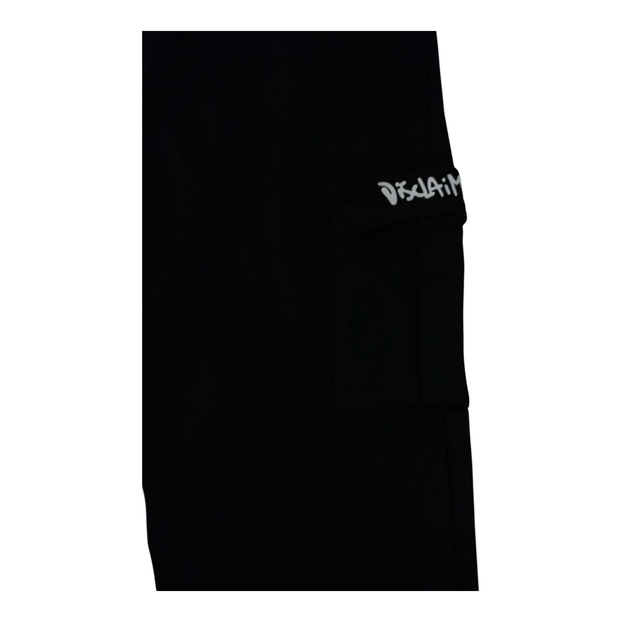 DISCLAIMER pantalone modello tuta tinta unita con stampa Nero per Bambino 24IDK58228 NERO DISCLAIMER 