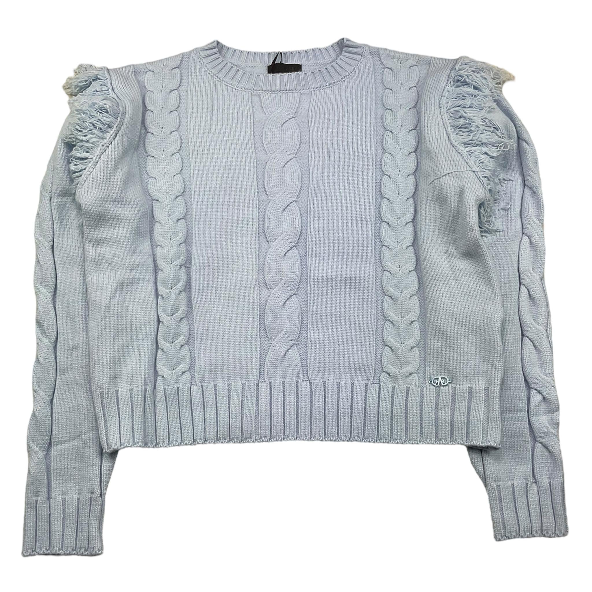 FUN & FUN maglia girocollo tinta unita cn frange Azzurro per Bambina FCJSW00049 AZZURRO FUN & FUN 