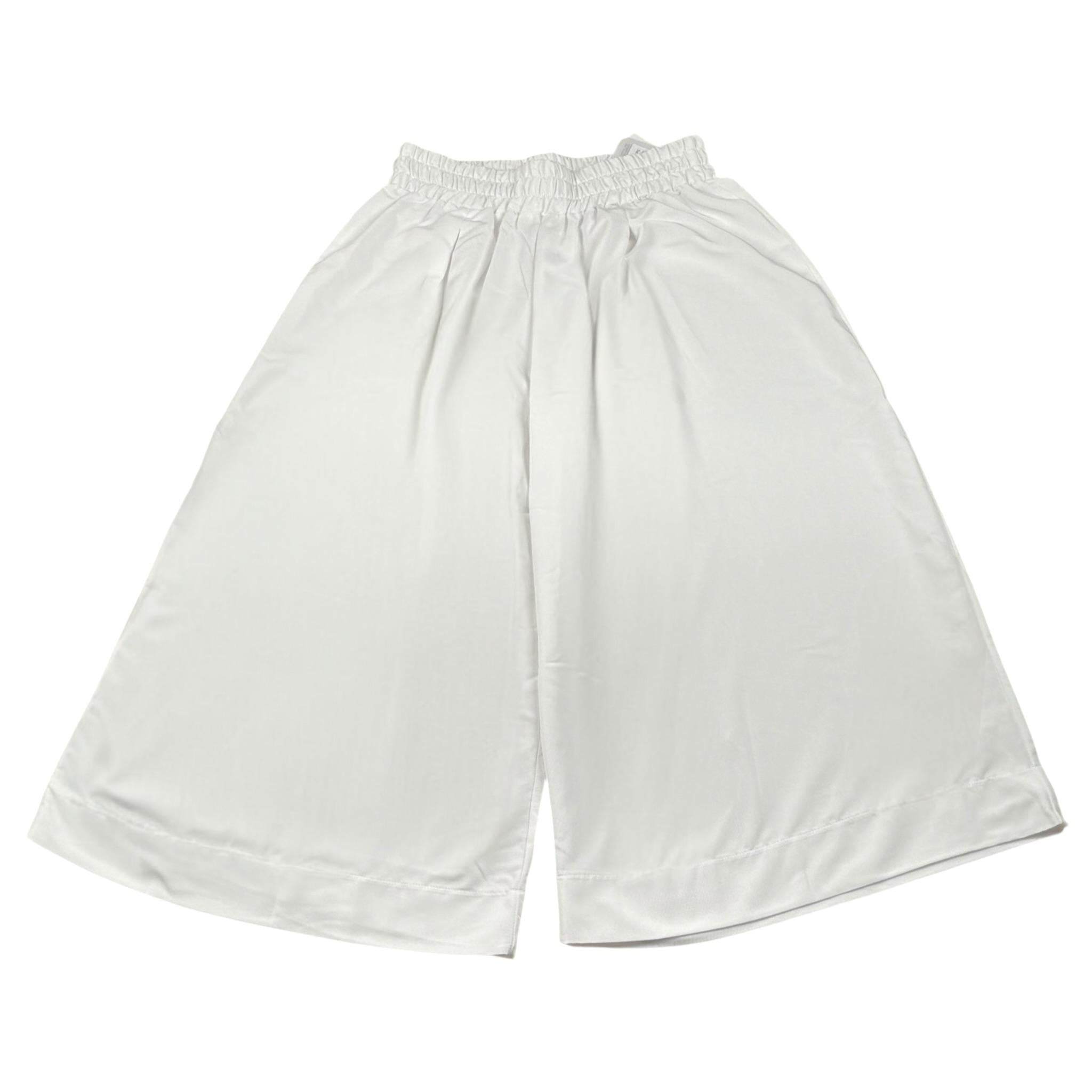 Magil Pantalone Tinta Unita Modello A Palazzo per Bambina FN25018 BIANCO MAGIL 