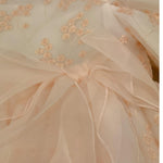 La Stupenderia Abito Cerimonia Tinta Unita con Ricami per Bambina CJAB74 BIANCO LA STUPENDERIA 