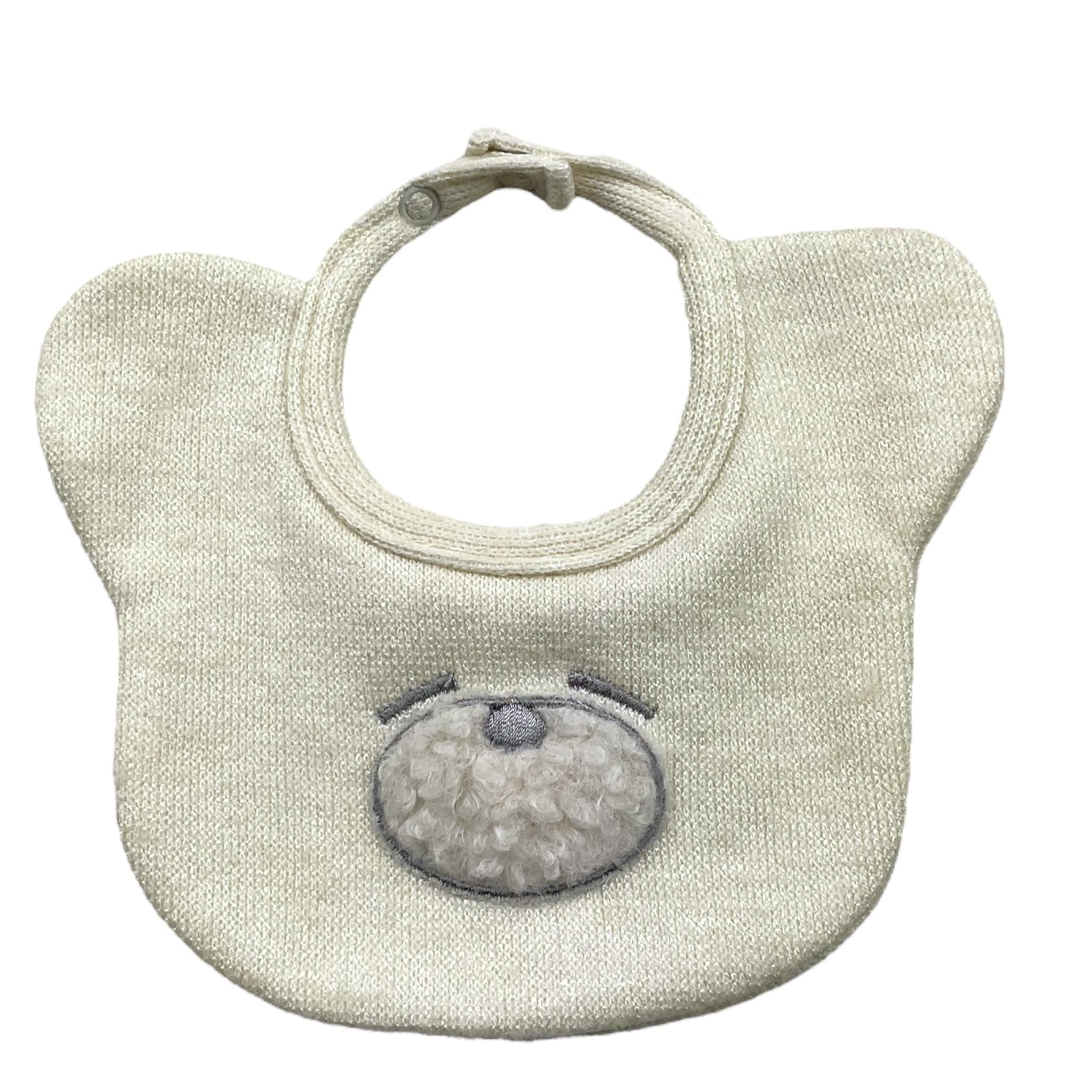 NANAN bavetta tinta unita con stampa Panna per Neonato I203041P PANNA NANAN 