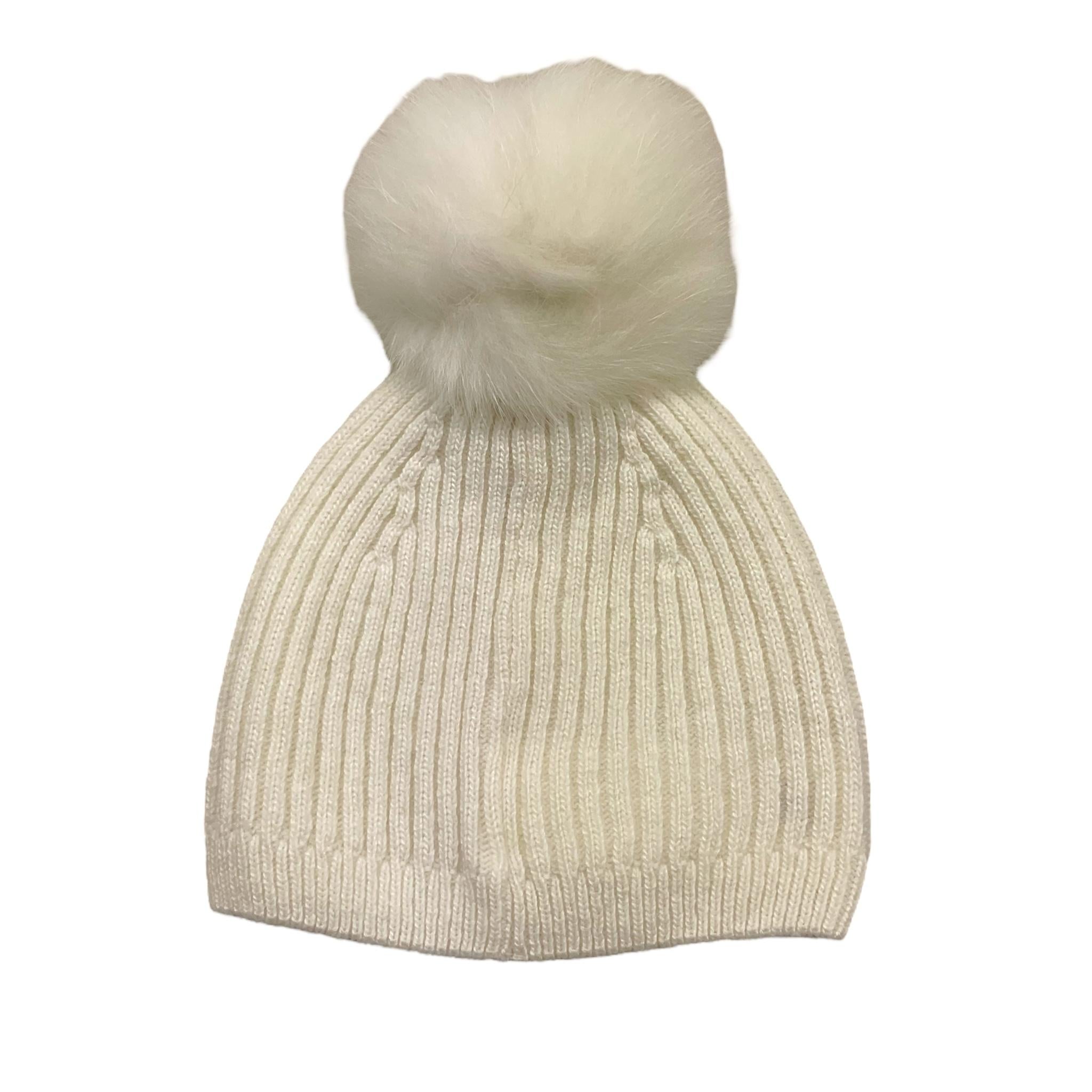 LE BEBE' cappello tinta unita con pon pon Bianco per Bambina LBG5509J BIANCO LE BEBE' 