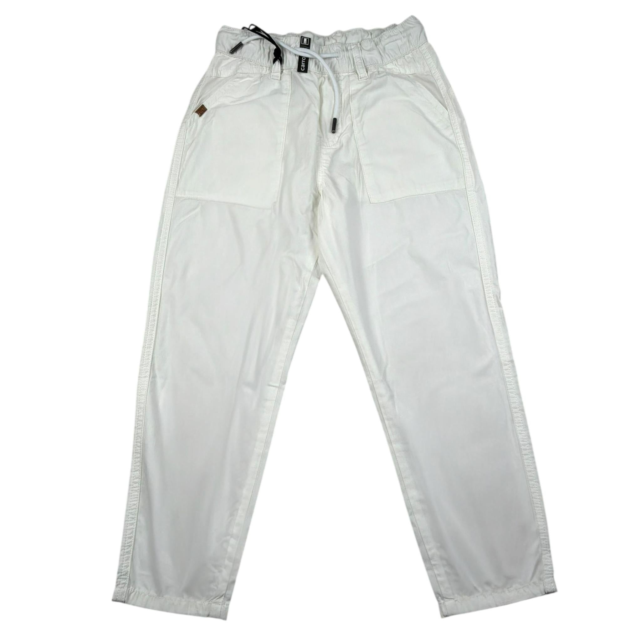 Sarabanda Pantalone Tinta Unita con Elastico In Vita per Bambino 08714 PANNA SARABANDA 