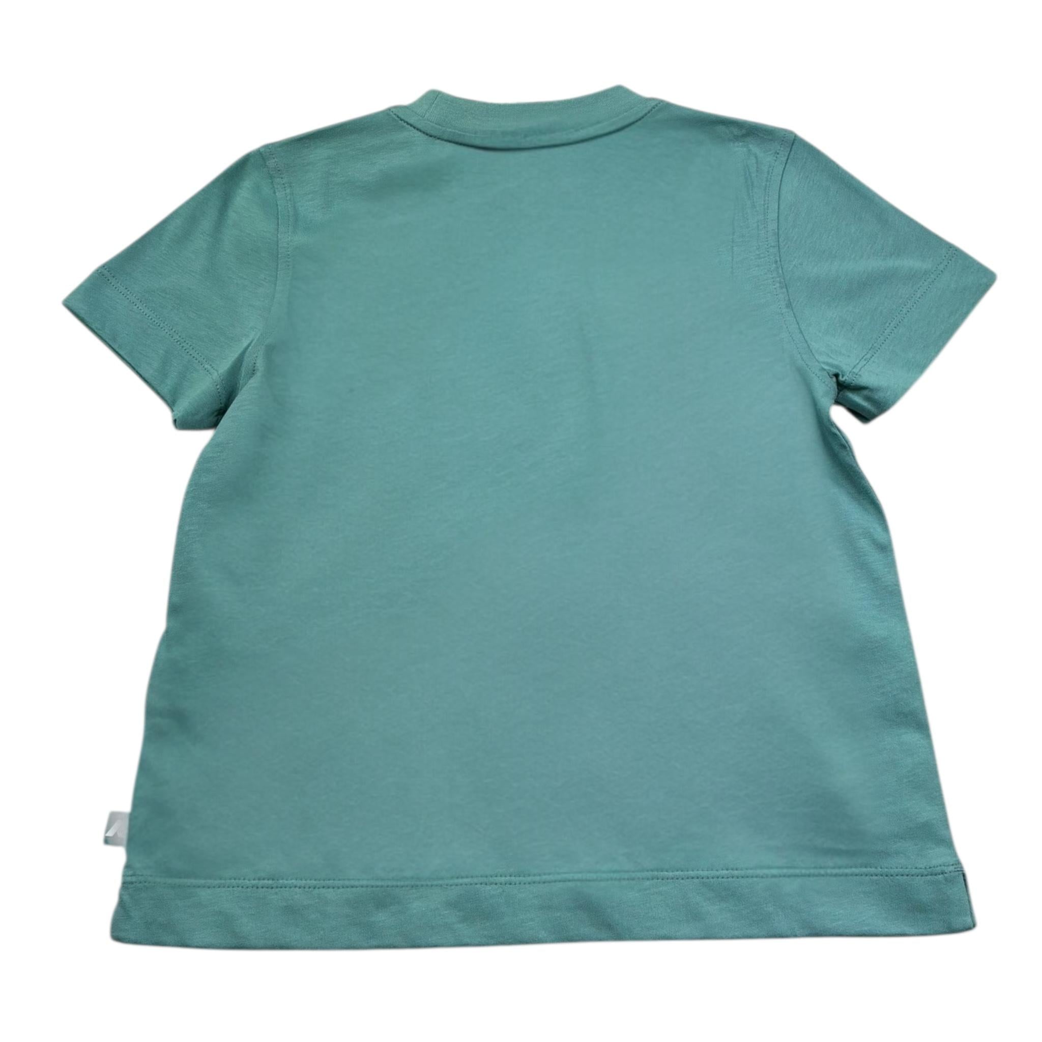 K-Way T-Shirt Girocollo Tinta Unita con Stampa per Bambina K2151PW VERDE K-WAY 