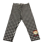 Monnalisa Leggins Fantasia Quadri per Bambina 119411 NERO MONNALISA 