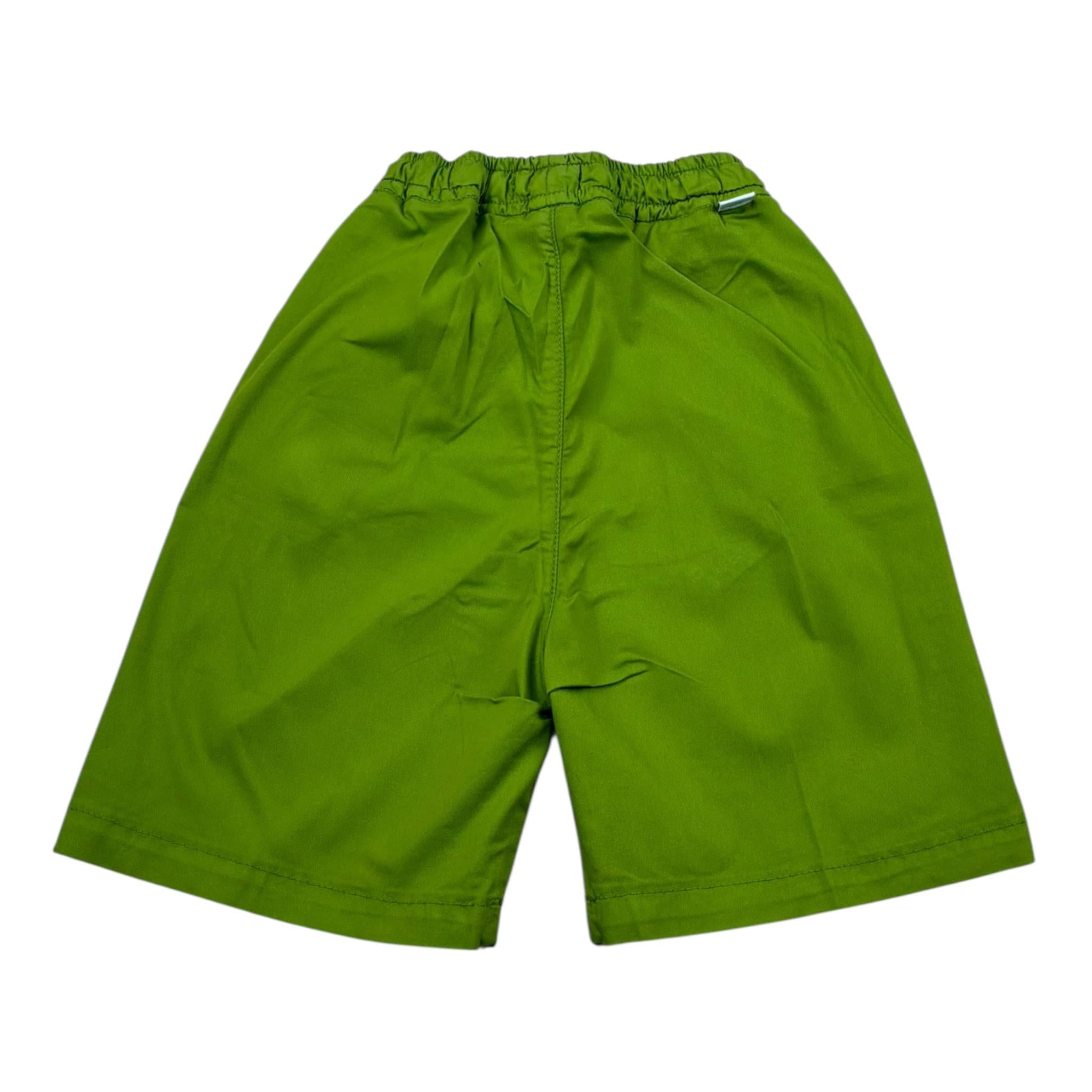 Paolo Pecora Bermuda Tinta Unita con Elastic In Vita per Bambino PP3616 VERDE PAOLO PECORA 