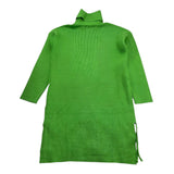 TO be too abito in maglia tinta unita collo alto Verde per Bambina TBT2453V VERDE TO be too 