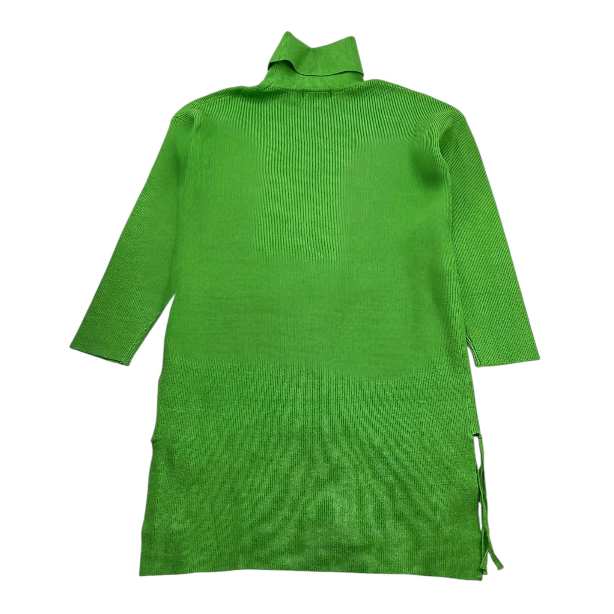 TO be too abito in maglia tinta unita collo alto Verde per Bambina TBT2453V VERDE TO be too 