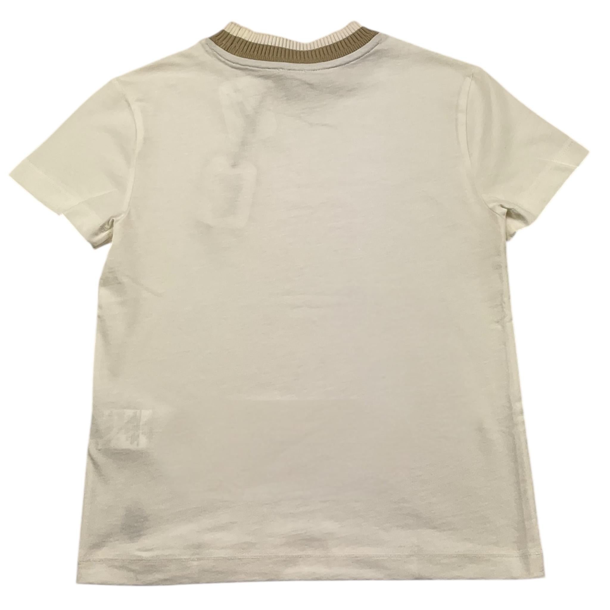 ELEVENTY t-shirt tinta unita con girocollo in contrasto Bianco per Bambino EU8P11 BIANCO ELEVENTY 
