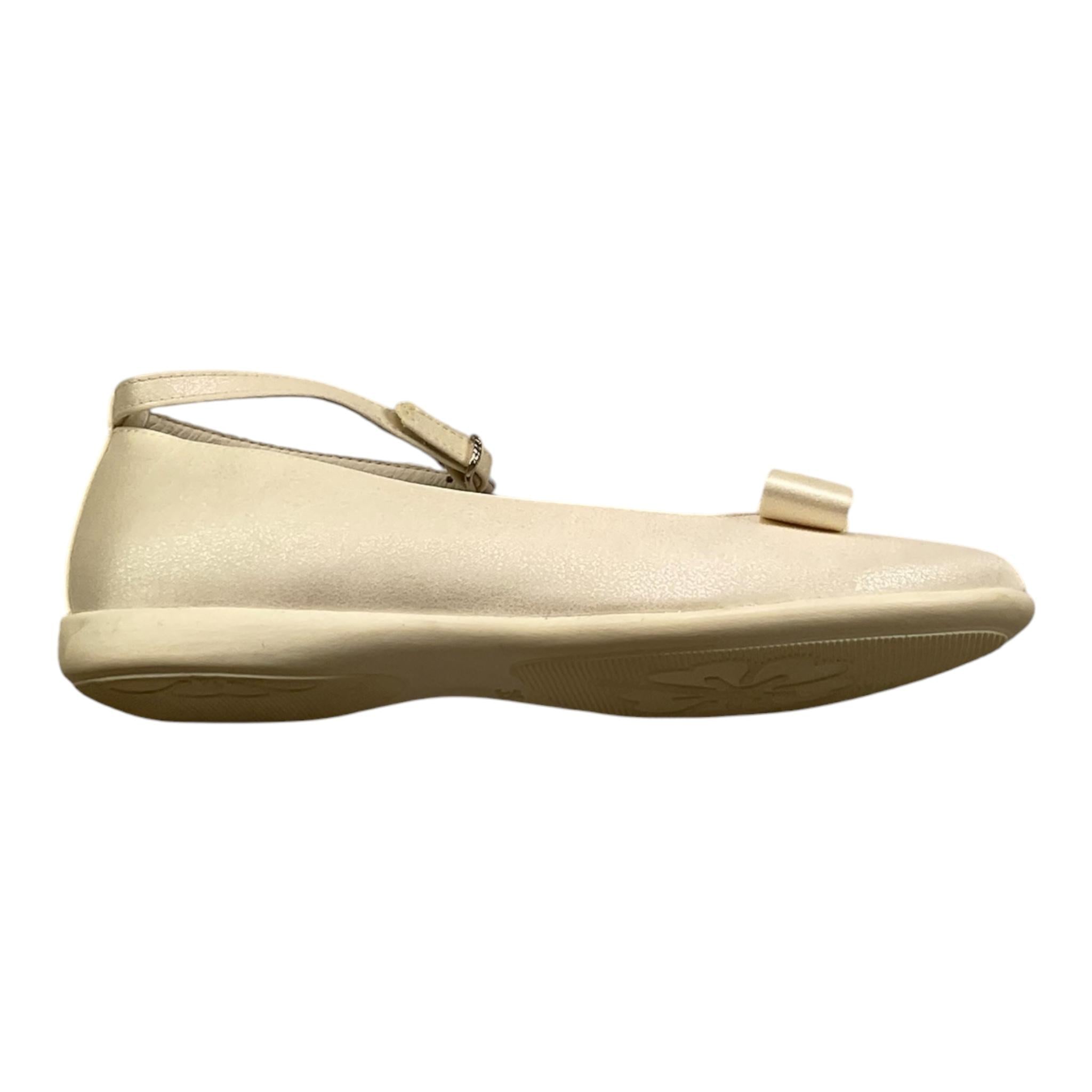 Colori Chiari Ballerine Tinta Unita con Fibia E Fiocco per Bambina FJ953546 PANNA COLORI CHIARI 