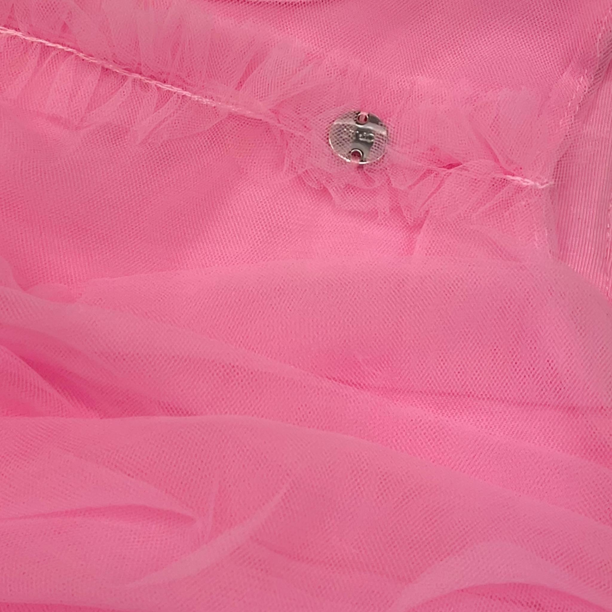 Liu Jo Abito Tinta Unita con Tulle per Neonata KA5115 ROSA LIU JO 