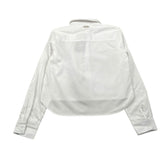 Met Camicia Tinta Unita Manica Lunga per Bambina MG31162 BIANCO MET 