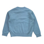 SAINT BARTH maglia girocollo tinta unita con stampa Azzurro per Bambina BIGHEART AZZURRO SAINT BARTH 