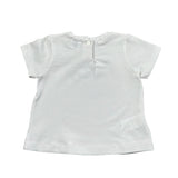 Malvi & Co T-Shirt Girocollo Tinta Unita con Stampa per Neonato S25N139CAJJ BIANCO MALVI & CO 