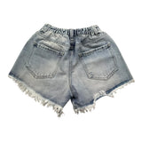 So Twee By Miss Grant Short In Denim Tinta Unita con Elastico In Vita per Bambina ST0028 AZZURRO SO TWEE BY MISS GRANT 