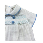 Le Bebe Pagliaccetto Mezza Manica Tinta Unita con Bottoni per Neonato LBB5406 BIANCO LE BEBE 