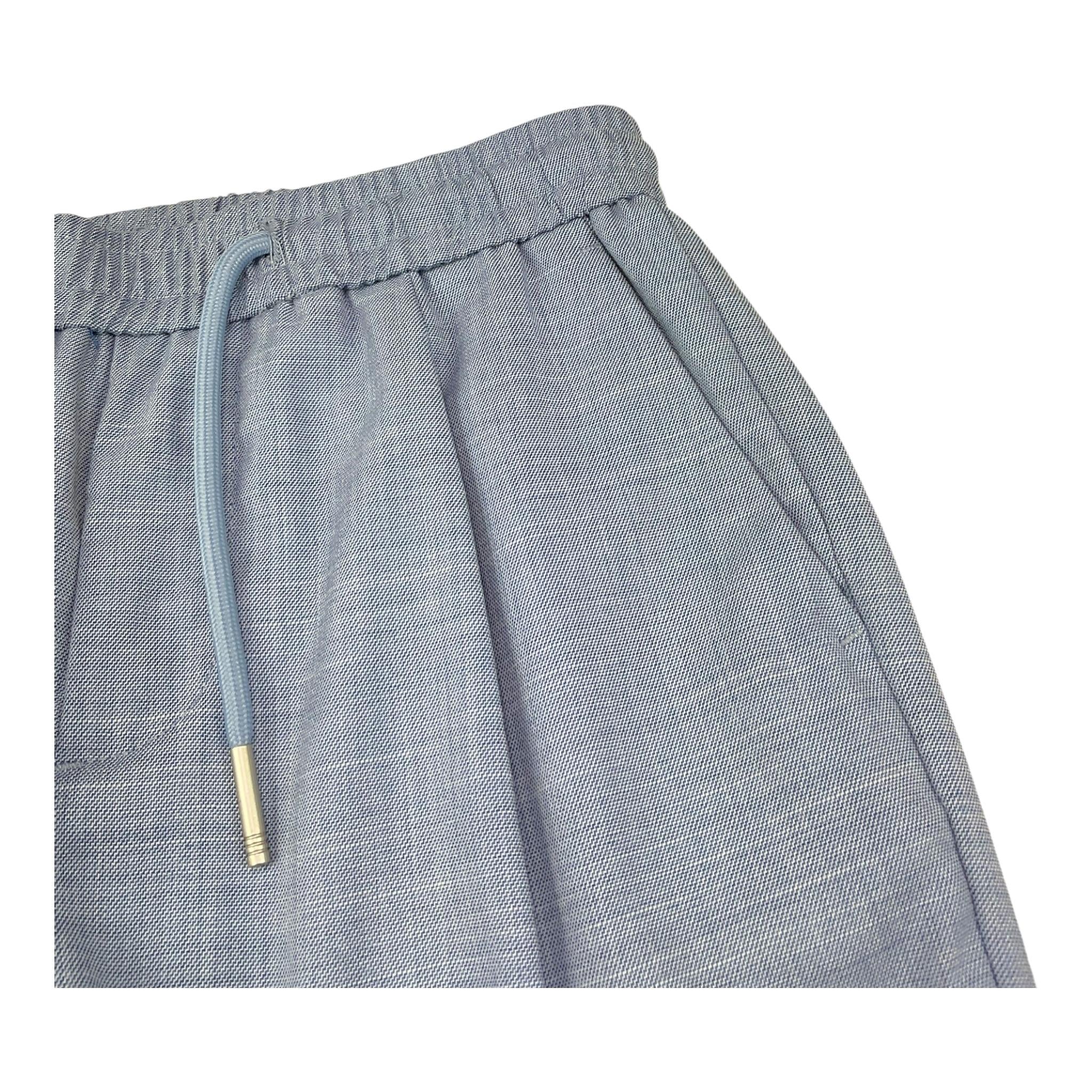 Antony Morato Pantalone Tinta Unita con Elastico In Vita per Bambino MKTR00215 AZZURRO ANTONY MORATO 