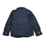 John Richmond Camicia Tinta Unita con Stampa In Denim per Bambino EBP26209CA BLU JOHN RICHMOND 