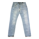 Patriot Jeans Tinta Unita con Strappi per Bambino PJ5S2SPBK39 AZZURRO PATRIOT 