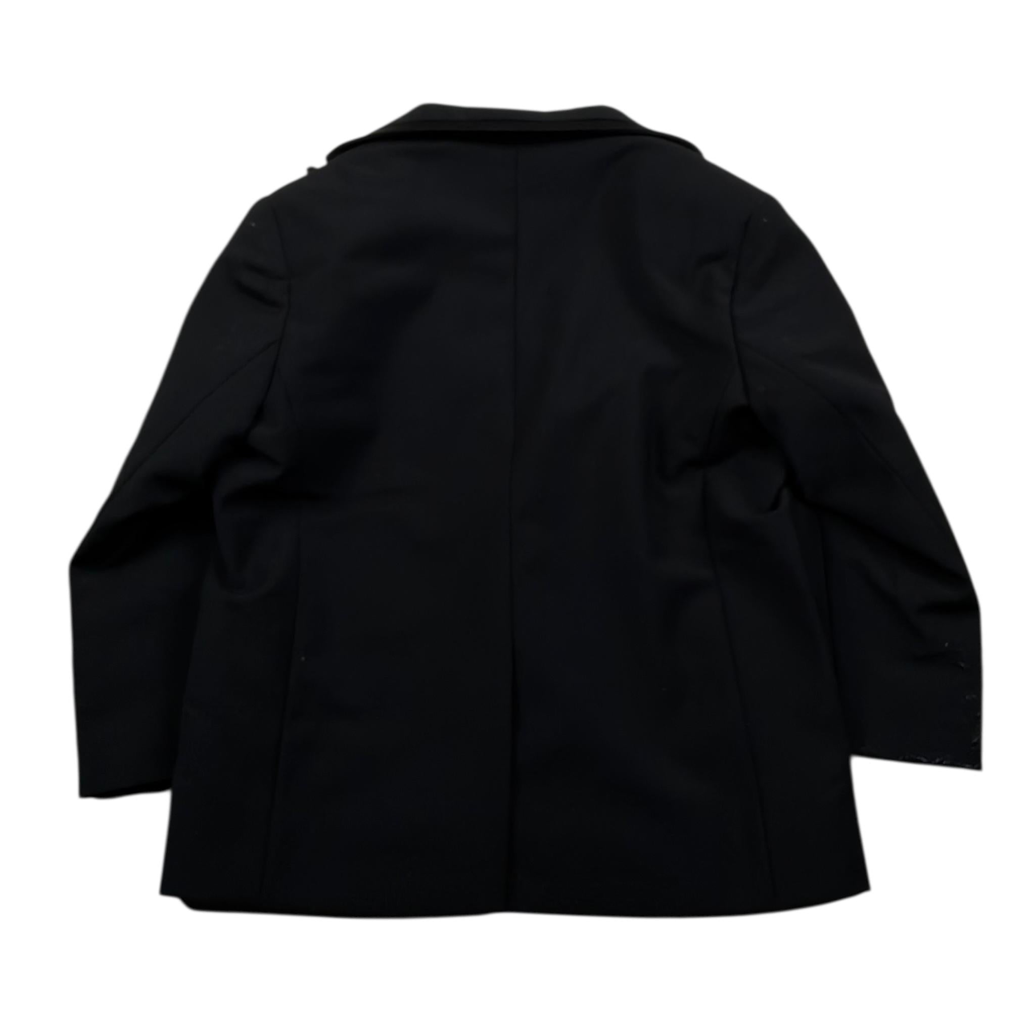 I'M Brian Giacca Tinta Unita con Bottoni per Neonato GIA2210J NERO I'M BRIAN 