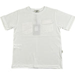 Paolo Pecora T-Shirt Girocollo Tinta Unita con Taschini per Bambino PP4351 BIANCO PAOLO PECORA 